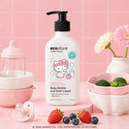 【ecostore宜可誠】三麗鷗聯名純淨寶寶奶瓶&蔬果洗潔精-425ML