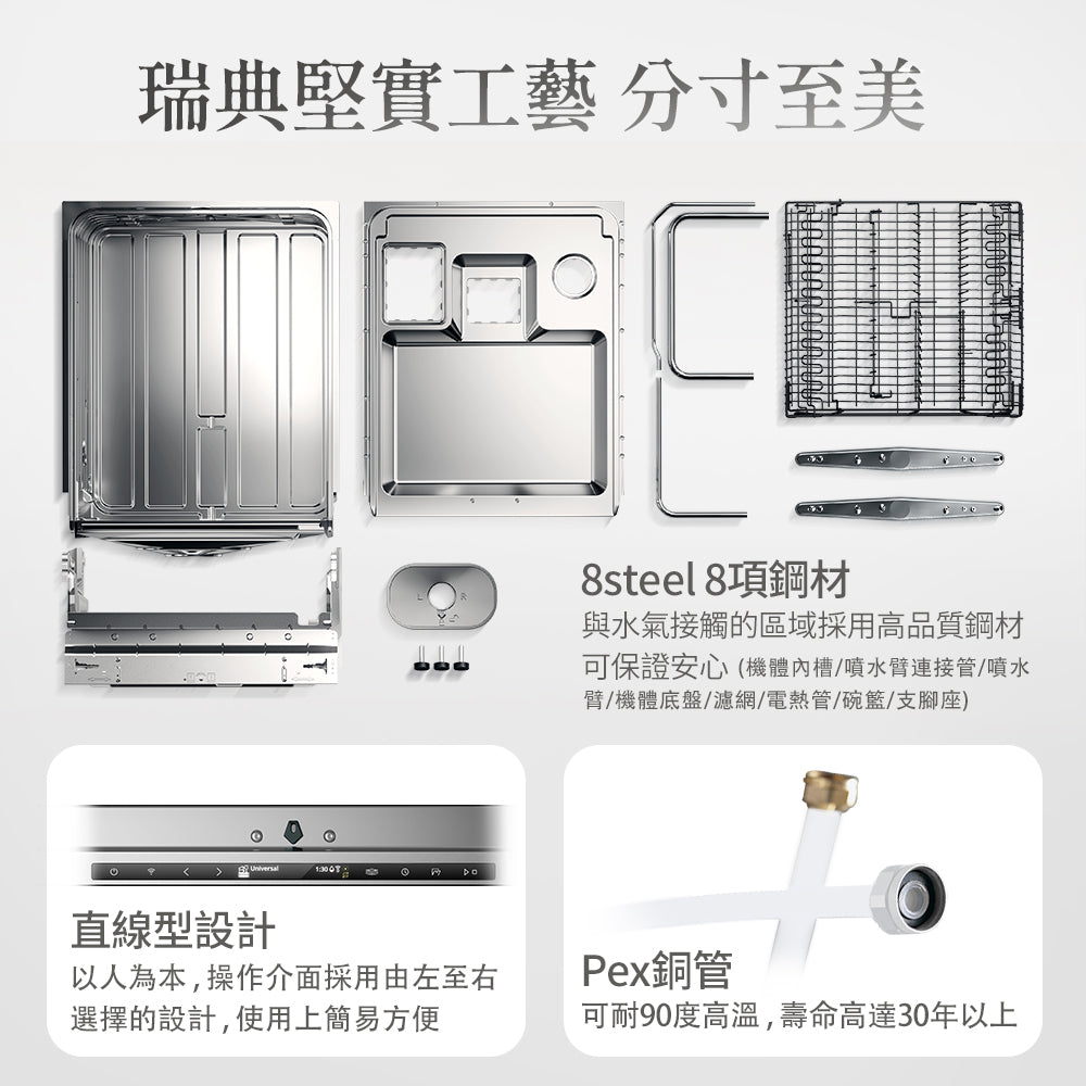 【ASKO雅士高】14人份洗碗機DBI746MIQ.S.TW(嵌入型/不鏽鋼/含安裝)