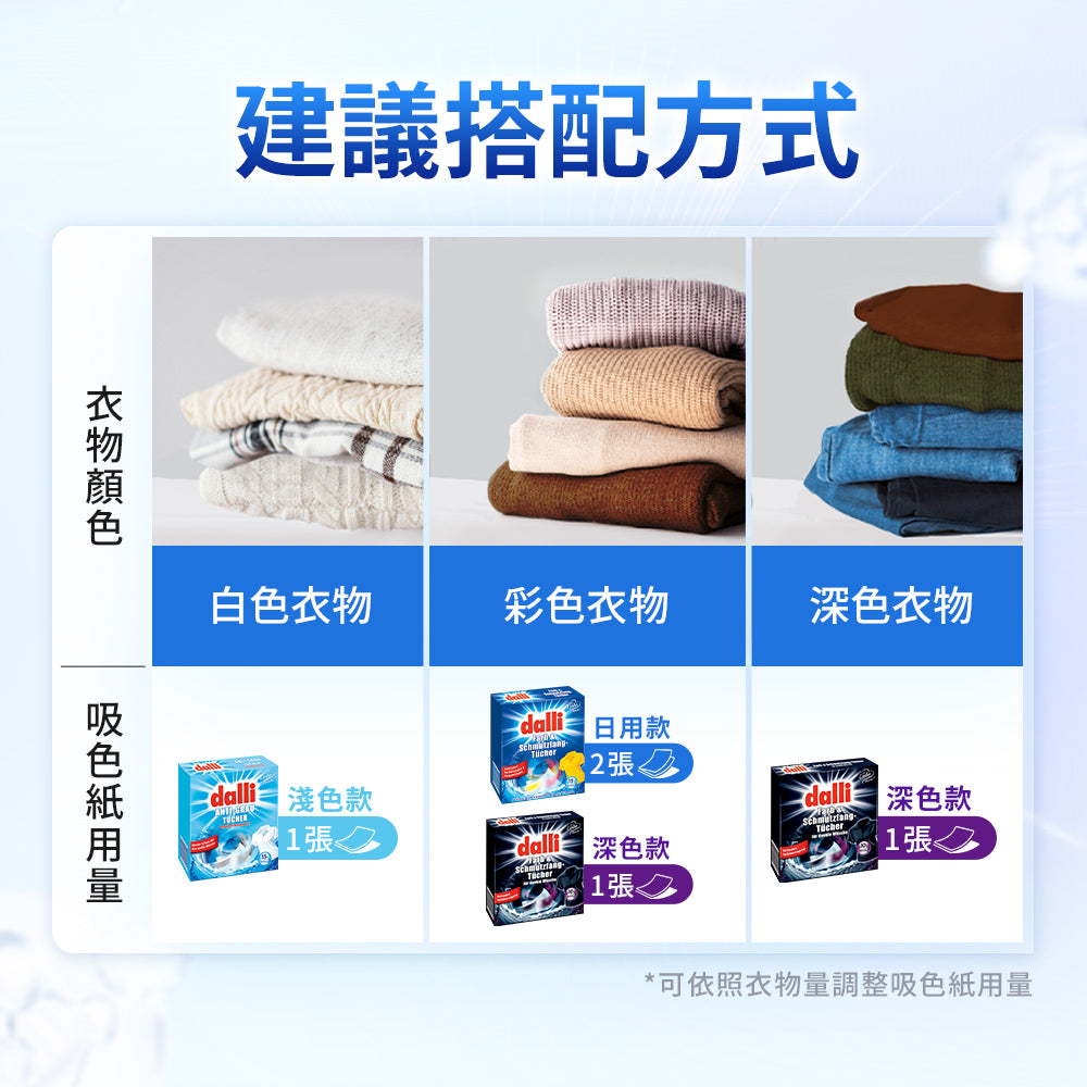 Dalli-神奇洗衣吸色紙-15片-日用版
