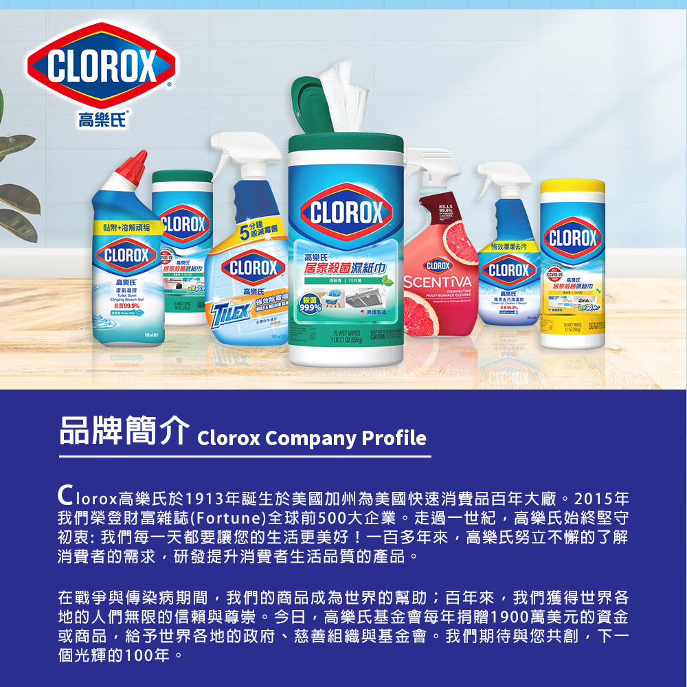 CLOROX高樂氏-浴室除垢清潔劑-887ML-MYS