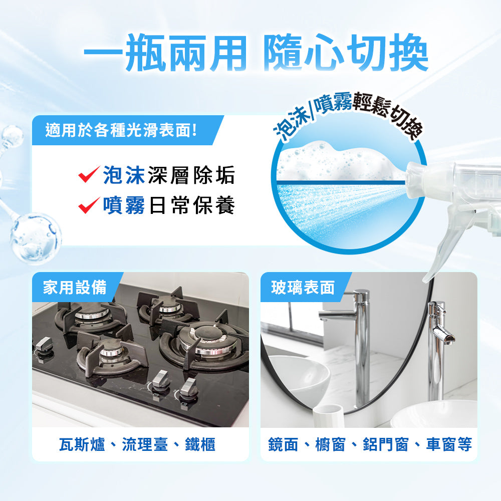 全新上市 Dalli玻璃雙效清潔噴劑