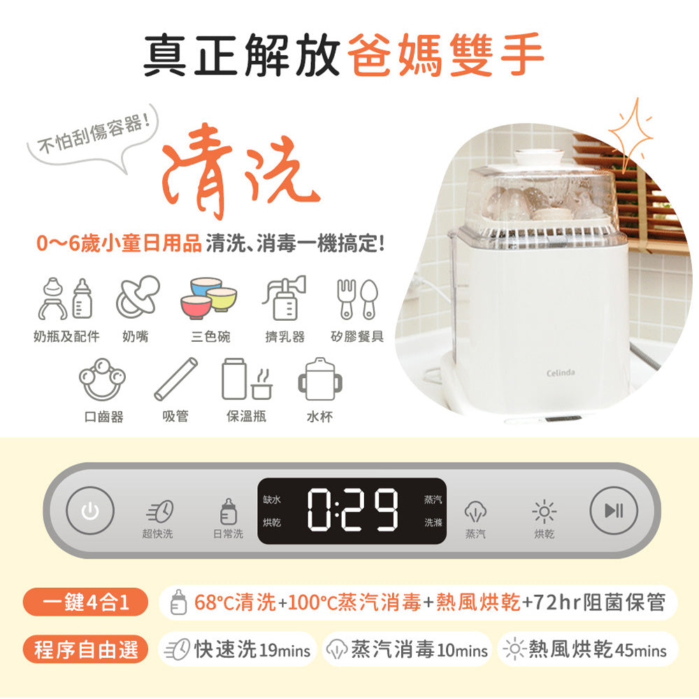 【Celinda 賽寧】小淨寶奶瓶清洗機203全能濾淨組
