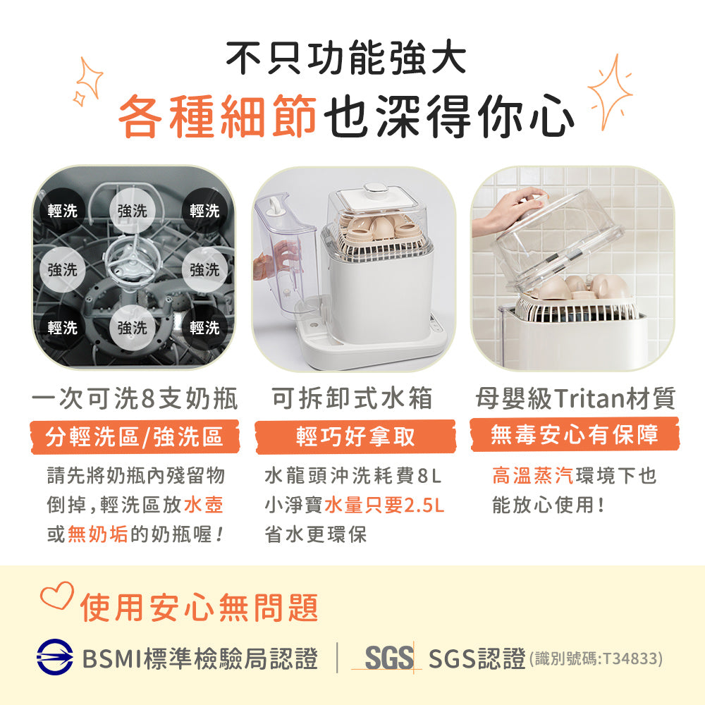 【Celinda 賽寧】小淨寶奶瓶清洗機203全能濾淨組