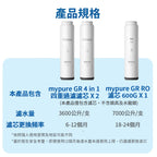 【BRITA｜限量】mypure GR RO 600G濾芯組(一年份，共3芯)