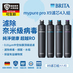 【BRITA｜限量】mypure pro X9 超濾濾芯組+離子交換樹脂濾芯