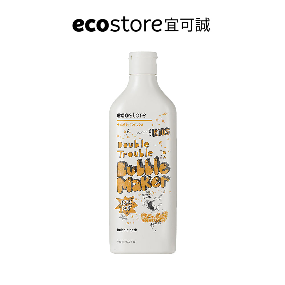 【蕎麥家團購】ecostore_兒童泡泡浴-甜梨子-400ML