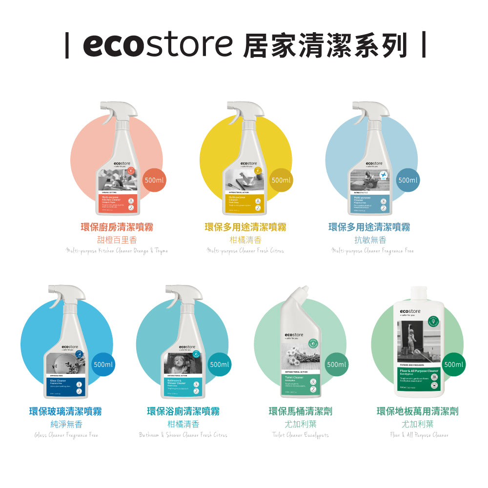 【cara佈置中團購】ecostore-環保地板萬用清潔劑-尤加利葉500ML