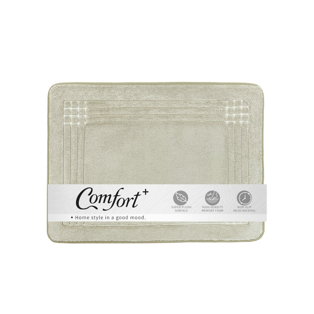 【Comfort+舒適家】北歐舒適時光浴墊-亞麻薄荷/寧靜灰