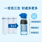 【BRITA｜限量】 mypure-P1000硬水軟化型濾芯(2入/3入組)