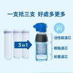 【 特力家居專用】 BRITA mypure-P1000硬水軟化型濾芯(3入組)