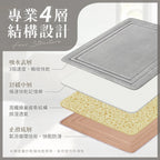【Comfort+舒適家】UltraDry極致快乾記憶綿吸水地墊-淺灰/靛藍