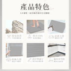 【Comfort+舒適家】刻板工藝珪藻土吸水地墊 -波浪刻線-灰色