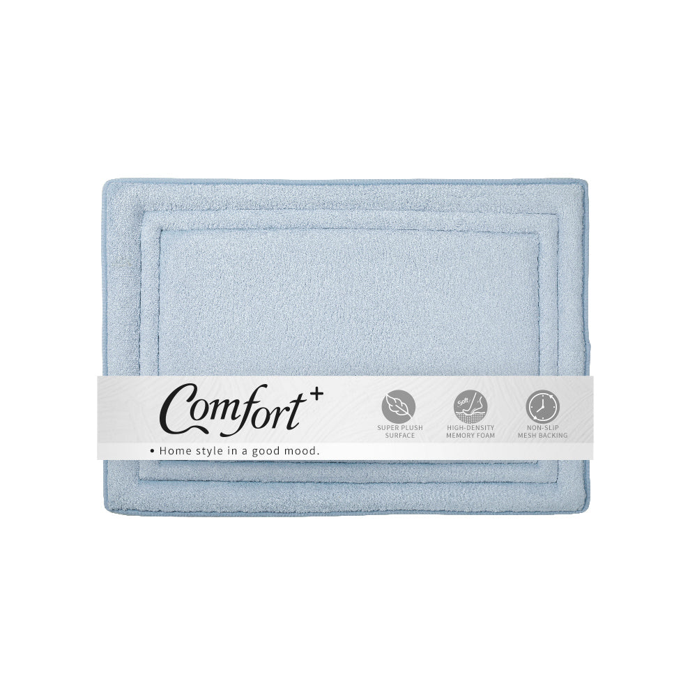 【Comfort+舒適家】QuickDry柔膚快乾記憶綿浴墊-奶油杏/石墨灰/灰藍/拿鐵棕