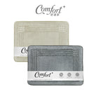 【Comfort+舒適家】北歐舒適時光浴墊-亞麻薄荷/寧靜灰